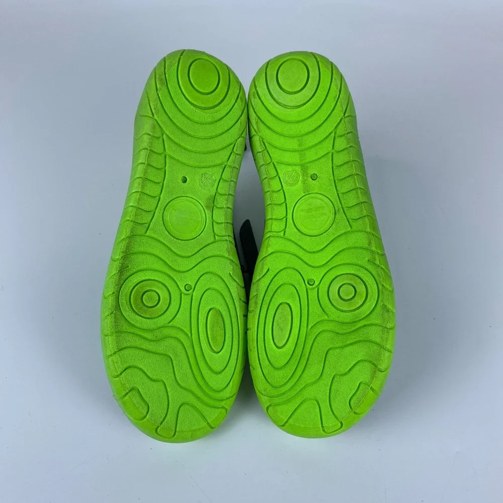 Wonder Nation Water Swim Shoes Shoes Kids Size‎ 2-3 Green Black Gray Mesh Upper